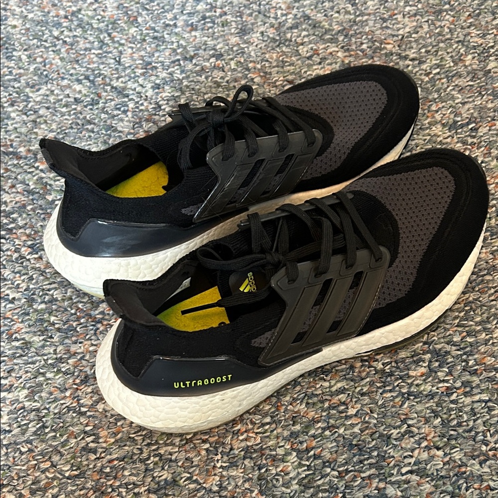 Adidas Men’s Ultraboost Black and Gray Running Shoes